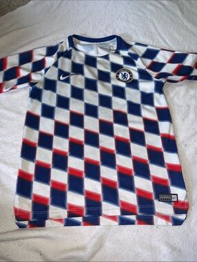 Nike Chelsea Kids' large Short Sleeve Top - Blue/White/Red